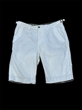 Guru Brand “Jam Session” Men’s Size 33 Shorts Off White Button Fly 11” Inseam